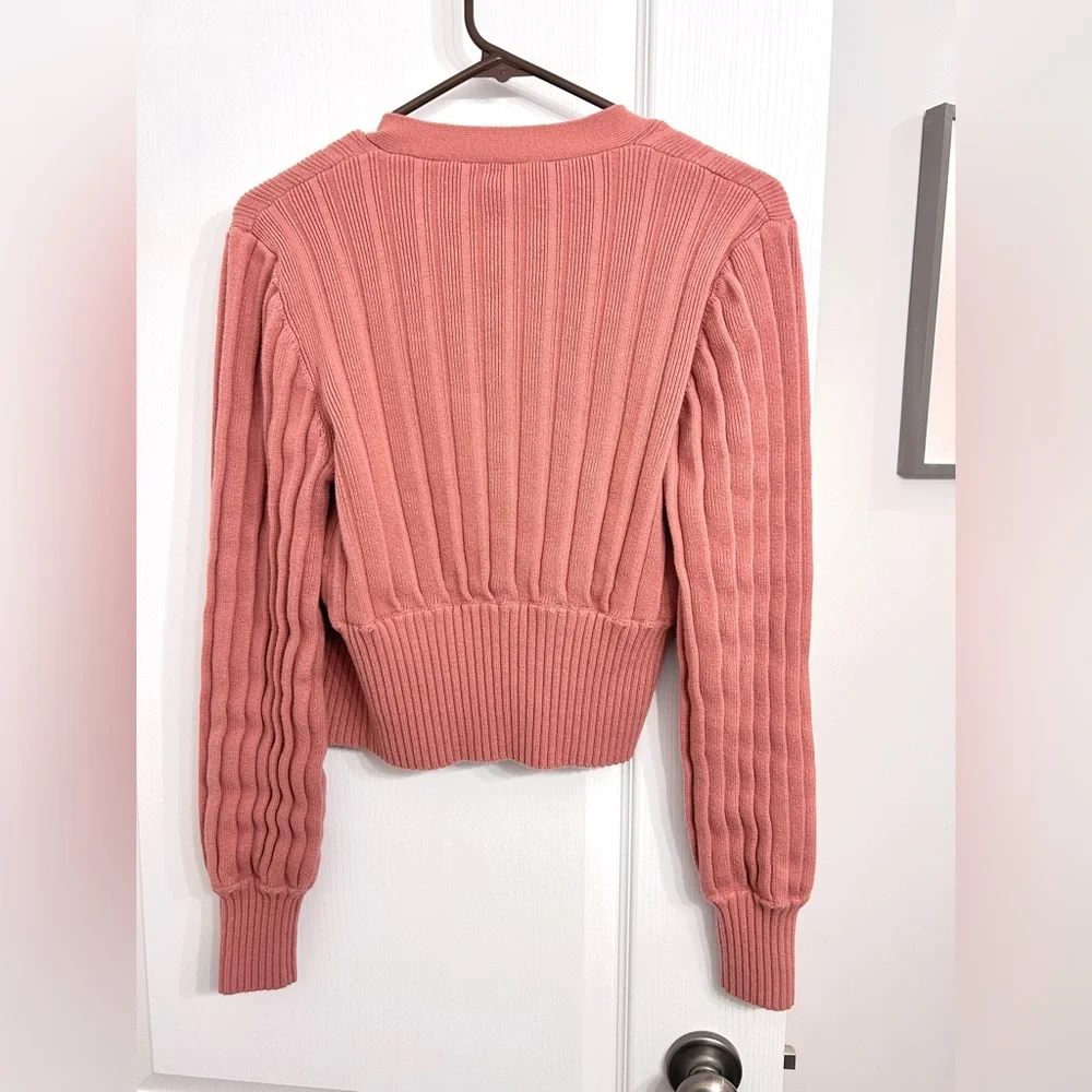 Aritzia Wilfred Plunge Front Cardigan • Size Large - Picture 5 of 10